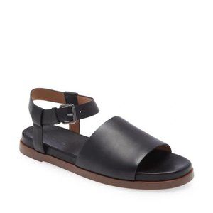 Madewell The Noelle Ankle Strap Sandal in True Black